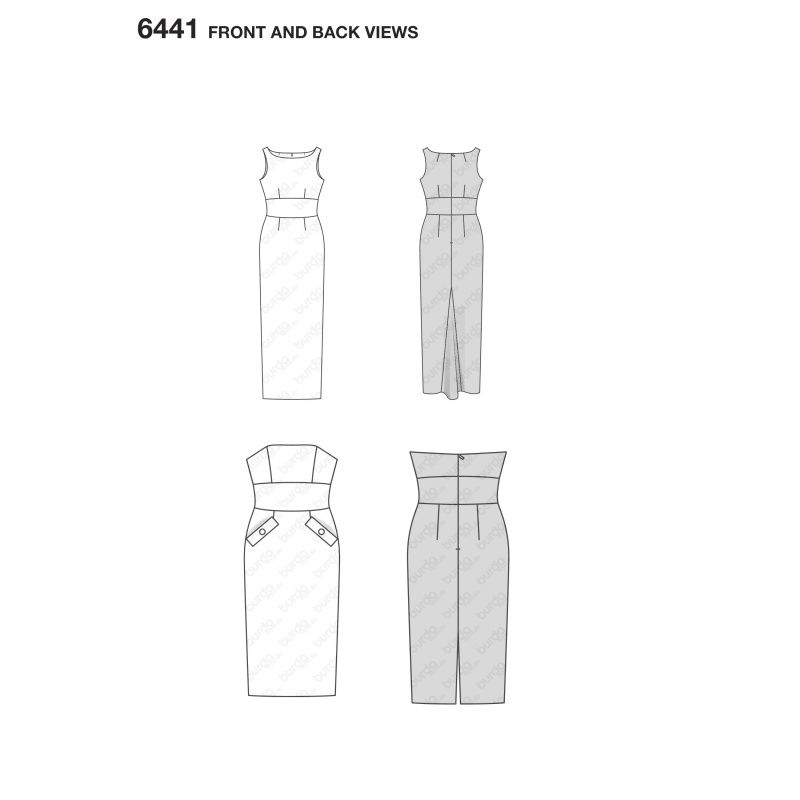 Выкройка Burda 6441 - Платье