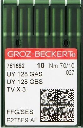 Игла Groz-beckert UYx128GAS FFG/SES № 70/11 10 шт