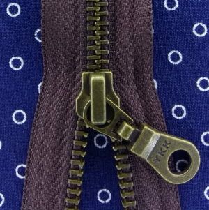 Молния металл 70см, темная латунь, разъемная тип 5 YKK 0503311/70 RGKBOR