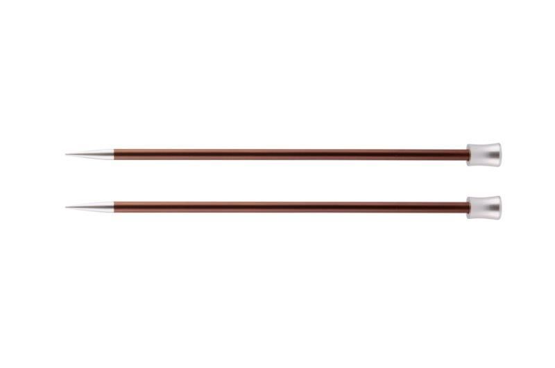 Спицы прямые Zing 5,5мм/35см, алюминий, 2шт в упаковке, KnitPro, 47302