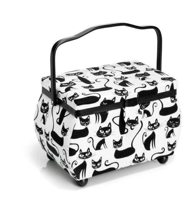 Шкатулка PRYM 612028 Коты, для рукоделия 27x16x17 см 
