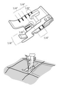Лапка для отстрочки 1/4" (6 мм) Husqvarna 412914146 (45)