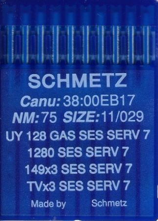 Иглы Schmetz UY128 GAS SES №75 10 шт