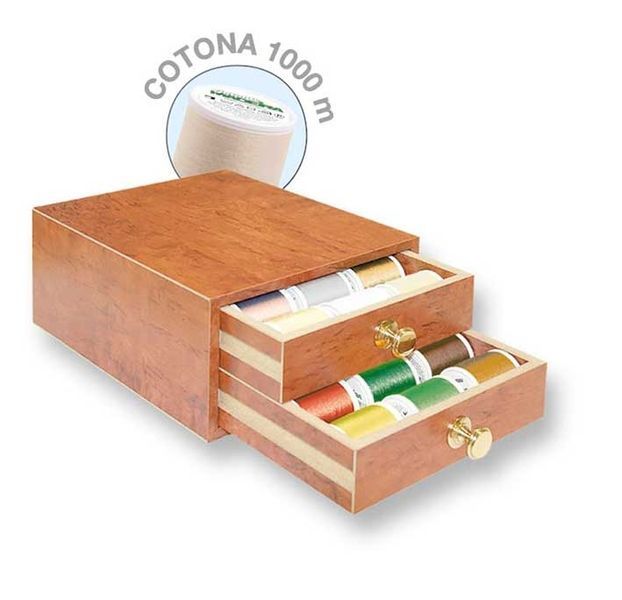 Шкатулка с нитками Cotona №50 Madeira (30 х 1000) 8117