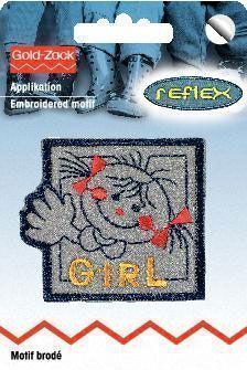 Аппликация самоклеящаяся/ при помощи утюга, Girl 6х5,2 см PRYM 925500