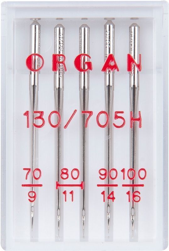 Иглы Organ универсальные № 70-100 5 шт. 130/705H Иглы Organ универсальные № 70-100 5 шт. 130/705H