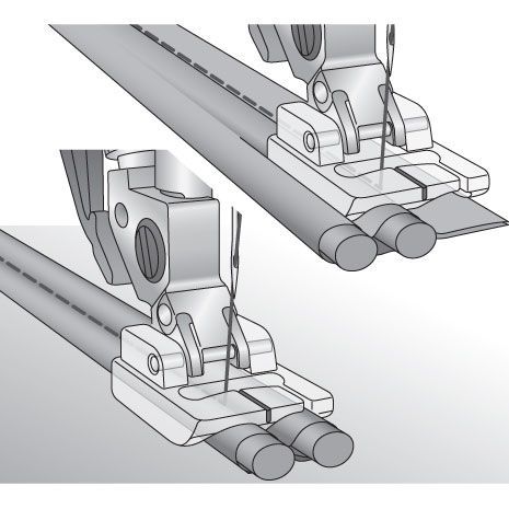 Лапка для вшивания двойного шнура PFAFF 820531096