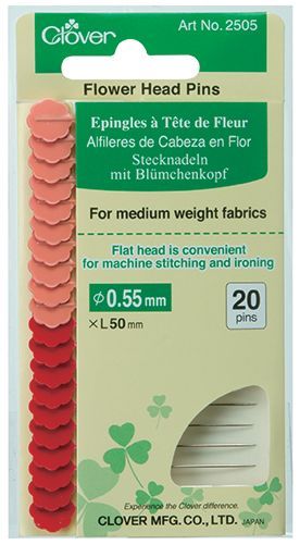 Булавки с цветочной головкой Clover 2505