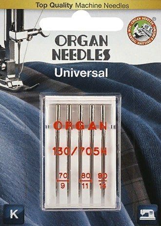 Иглы ORGAN универсальные 5/70-90 Blister