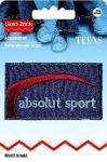 Аппликация джинсовый ярлык "Absolut Sport" 4х7 см PRYM 925617