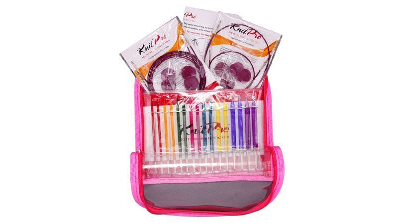 Набор "Deluxe Set " съемных спиц 3,5мм, 4мм, 4,5мм, 5мм, 5,5мм, 6мм, 7мм, 8мм с тросиками 60см, 80см-2шт, 100см "Trendz", KnitPro, 50618