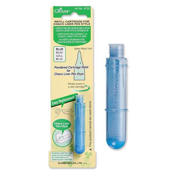 Картридж для заправки маркера голубой Clover арт.4720