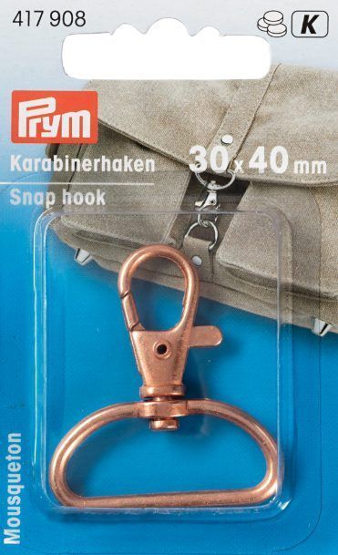 Карабин 30*40мм (металл, с защитой от коррозии) PRYM 417908