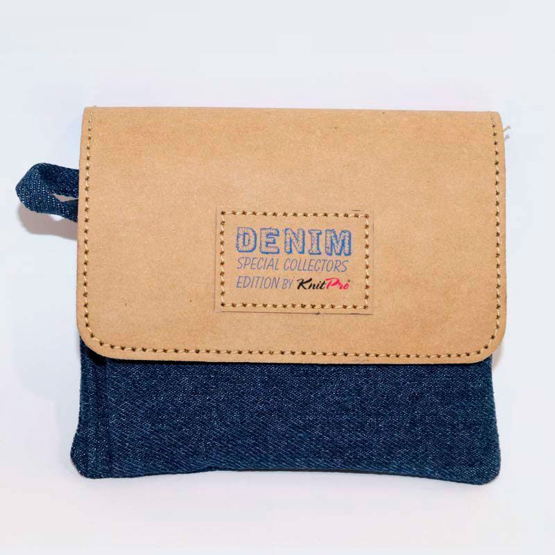 Набор съемных укороченных спиц Denim Indigo Wood Mini, длина 6,7см, KnitPro 20645