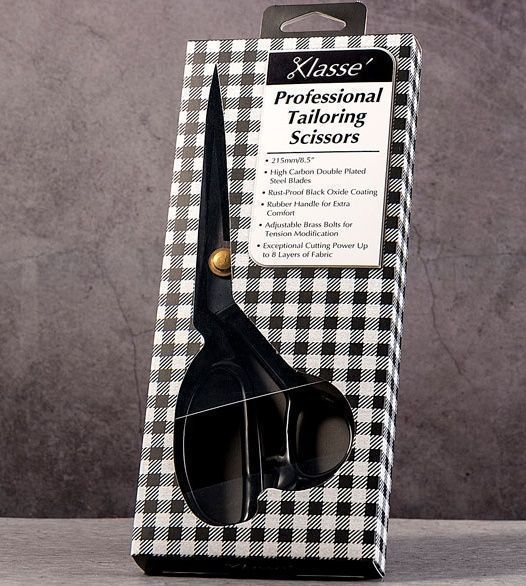 Ножницы портновские цельнометаллические  в футляре 21,5см Hemline B4726