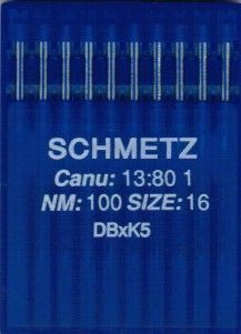 Иглы Schmetz DBxK5 №100 10шт