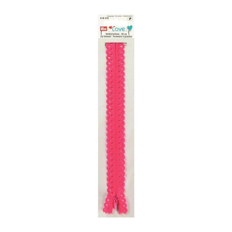 Декоративная молния 40см, неразъемная, S11, цв.розовый PRYM 418410