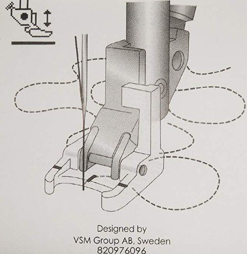 Лапка открытая для свободного передвижения Sensormatic free-motion PFAFF 820976096