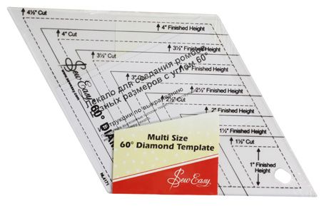 Лекало для создания ромбов разных размеров Hemline арт.NL4171