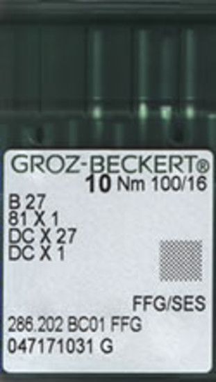 Игла Groz-beckert DCx27 FFG/SES (Bx27FFG) № 100/16 10 штук