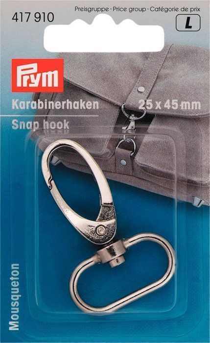 Карабин 25*45 мм,цв. серебристый PRYM 417910