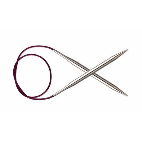 Спицы круговые "Nova Metal" 2,75мм/40см, серебристый, никелированная латунь, KnitPro, арт.10306