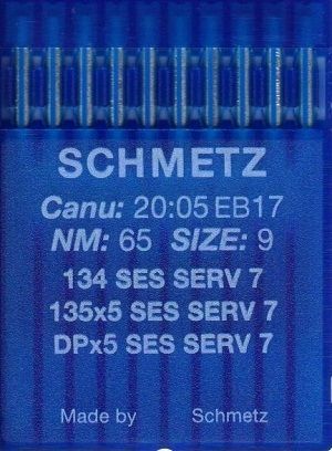 Иглы Schmetz DPx5 (134) SES SERV7 № 65 10шт