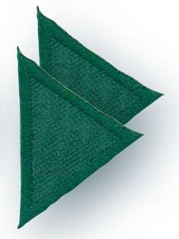 Аппликация "Треугольник" цв.зеленый 3х3,5х3 см PRYM 925281