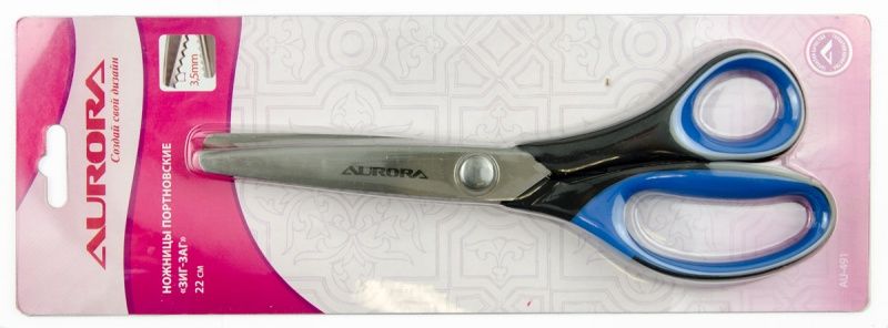 Ножницы универсальный зигзаг (3,5мм) Aurora AU 491 22см