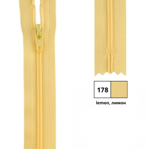 Молния витая 40см, неразъемная тип 3 (4,15мм), YKK 0561179/40 FKC-256 (178)