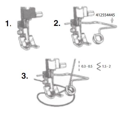Лапка для каркасной нити Husqvarna 412580545