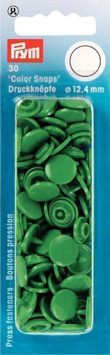 Кнопки Color Snaps цвет зеленой травы 12,4мм 30 шт в уп PRYM 393151