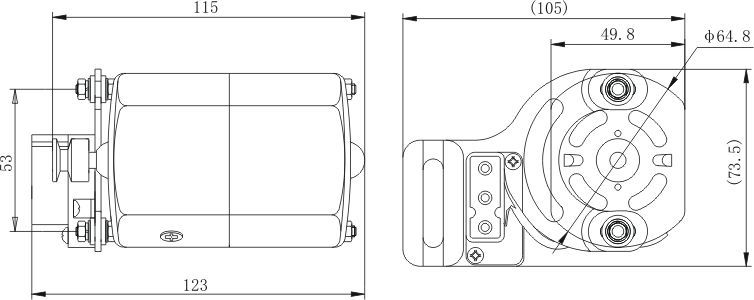 Электропривод(мотор) Jegon с педалью для оверлоков 150W