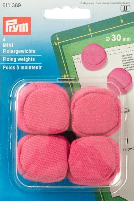 Фиксирующие гири MINI, диаметр 30мм, 4шт в упаковке PRYM 611389