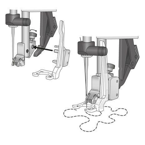Открытая лапка для простегивания PFAFF 821140096