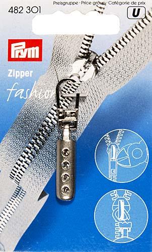 Подвеска для молний с карабином для смены, цв.серебристый PRYM 482301