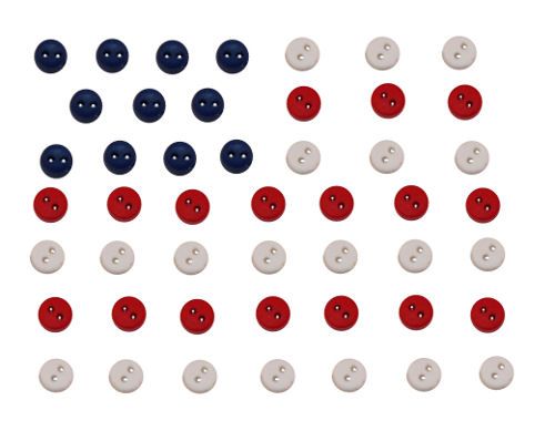 Декоративные пуговицы Dress It Up Tiny Patriotic Buttons арт. 1664