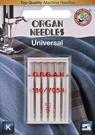 Иглы ORGAN универсальные 5/110 Blister