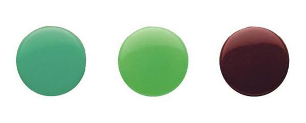 Коллекция "Love" - Кнопки "Color Snaps", диаметр 12,4мм, зеленый/коричневый/светло-зеленый, 30шт в упаковке PRYM 393005