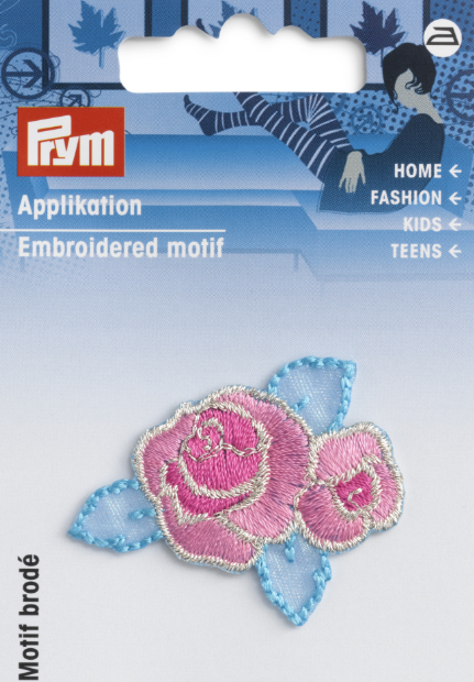 Термоаппликация "Розы", 100% полиэстер, PRYM 926689