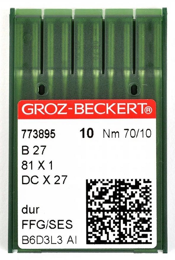 Игла Groz-beckert DCx27 FFG/SES (Bx27FFG) № 70/10 10 шт.