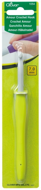 Крючок для вязания "Amour", 7.0 мм Clover 1054