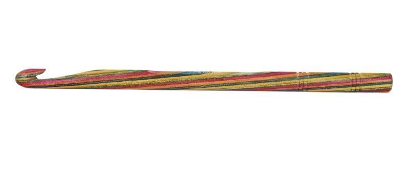 Крючок для вязания "Symfonie" 3,5мм, дерево, многоцветный, KnitPro, арт.20703