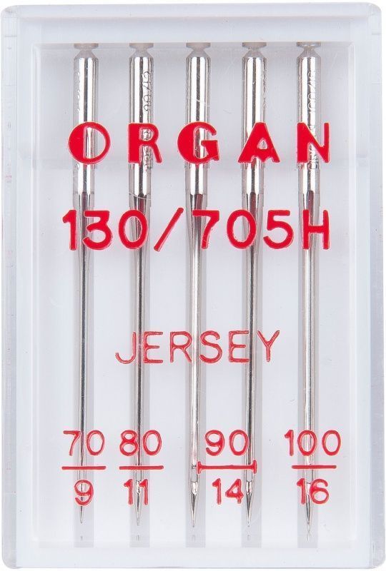 Иглы Organ джерси №70-100 5шт. 130/705H