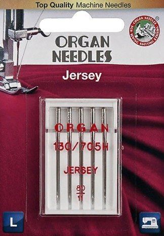 Иглы ORGAN джерси 5/80 Blister