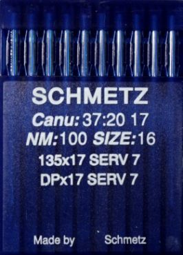 Иглы Schmetz DPx17 (135) SERV7 №100 10 шт
