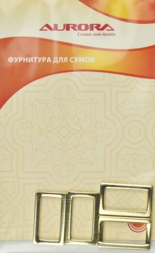 Рамка для сумок 12*25,2 мм цв.золото AU-B1225G