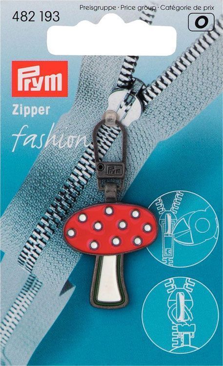 Подвеска для молний "Гриб" детская, с карабином PRYM 482193
