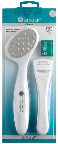 Набор инструментов для педикюра Zinger zo-SIS-167 white