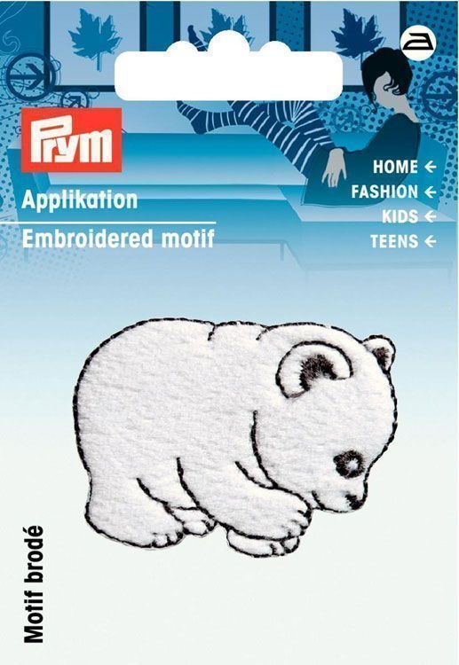Аппликация Белый медведь 4,5х3,3см PRYM 925437